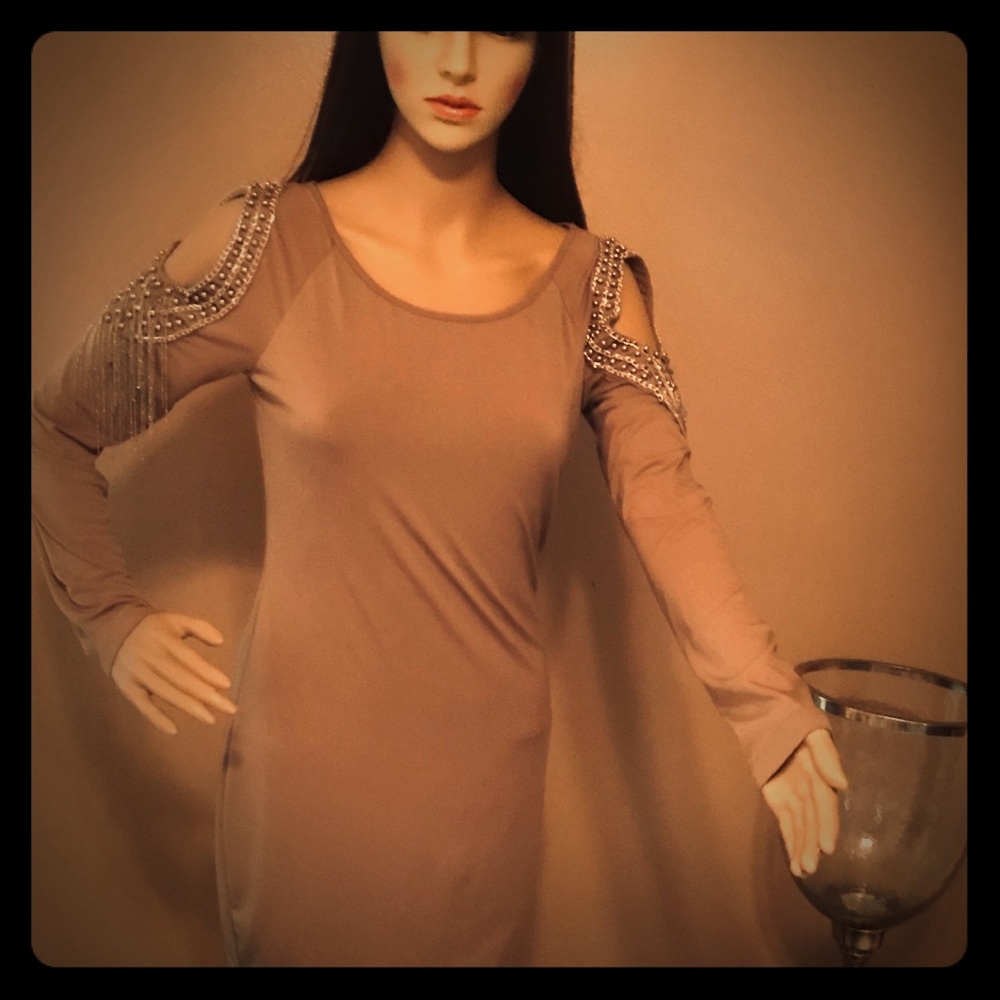 Short Dress With Bling